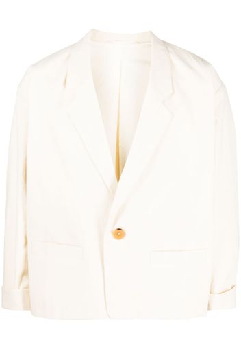 Kenzo single-button workwear blazer - Toni neutri