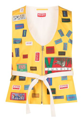 Kenzo Archives Labels waistcoat - Giallo