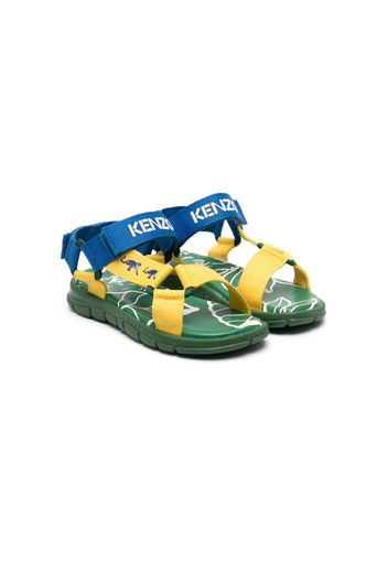 Kenzo Kids Sandali con design color-block - Verde