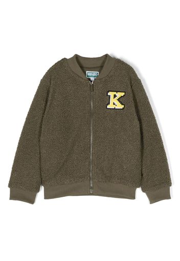 Kenzo Kids Bomber con ricamo - Verde