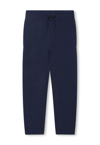 Kenzo Kids logo-print cotton track pants - Blu