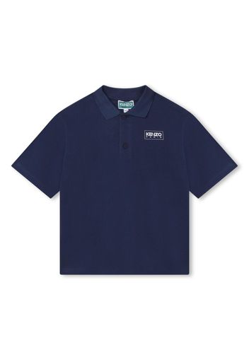 Kenzo Kids Polo con stampa - Blu