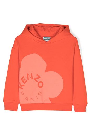 Kenzo Kids Felpa Boke con stampa - Arancione