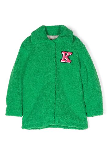 Kenzo Kids Cappotto in felpa con ricamo - Verde