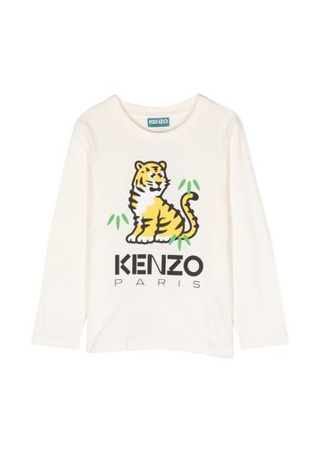 Kenzo Kids Kotora cotton sweatshirt - Bianco