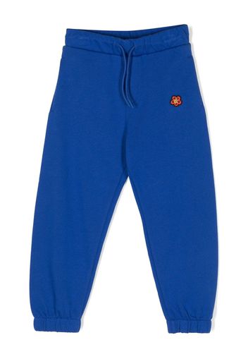 Kenzo Kids Pantaloni sportivi con ricamo - Blu