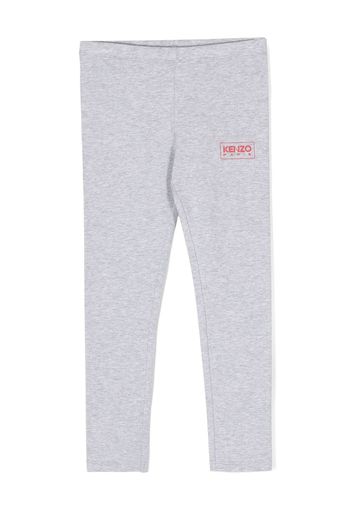 Kenzo Kids Leggings con stampa - Grigio