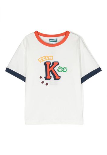 Kenzo Kids graphic-print cotton T-shirt - Bianco