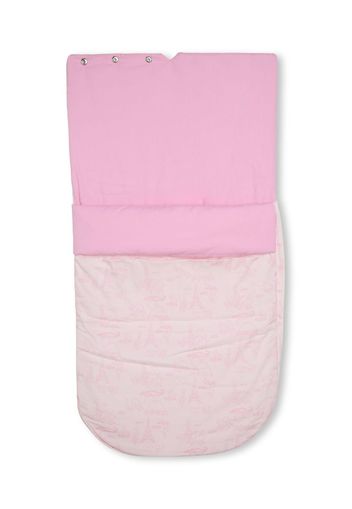 Kenzo Kids padded cotton sleping bag - Rosa