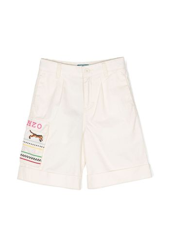 Kenzo Kids Shorts con ricamo - Toni neutri