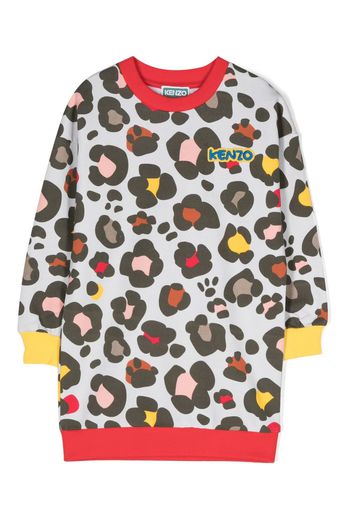 Kenzo Kids Abito con stampa grafica - Toni neutri