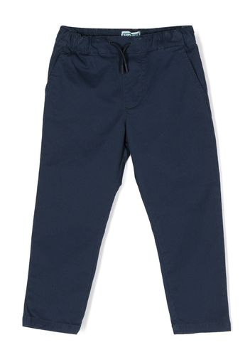 Kenzo Kids Pantaloni dritti con ricamo - Blu