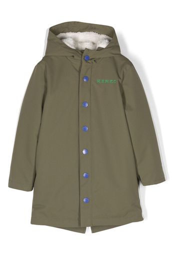 Kenzo Kids Parka con ricamo - Verde