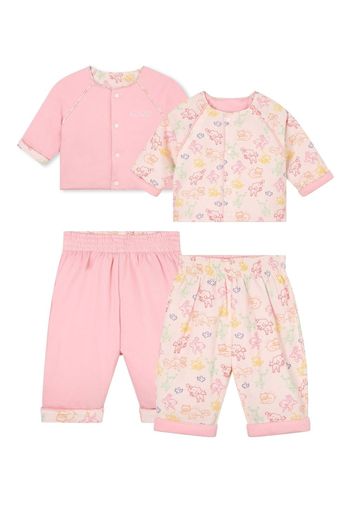 Kenzo Kids Set pantaloni con stampa grafica - PINK