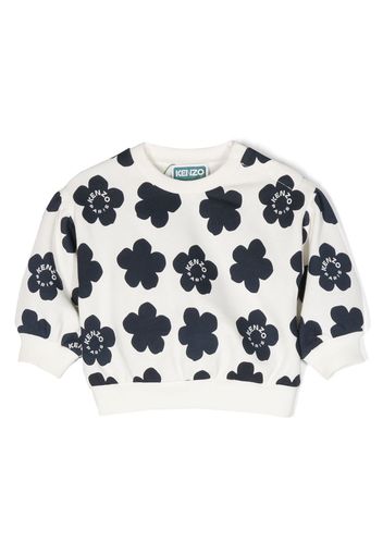 Kenzo Kids Top a fiori - Bianco