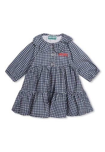 Kenzo Kids Abito con ricamo - Blu