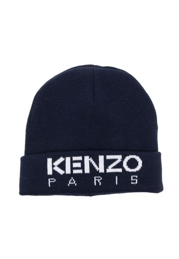 Kenzo Kids Berretto con ricamo - Blu