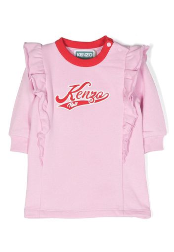 Kenzo Kids Abito con ricamo - Rosa