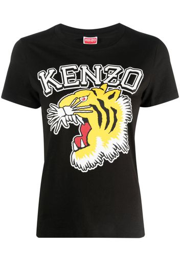 Kenzo Tiger Varsity cotton T-shirt - Nero