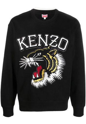 Kenzo logo-print cotton sweatshirt - Nero