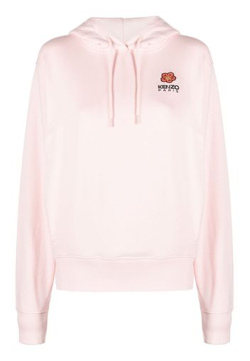 Kenzo Boke Flower cotton-fleece hoodie - Rosa