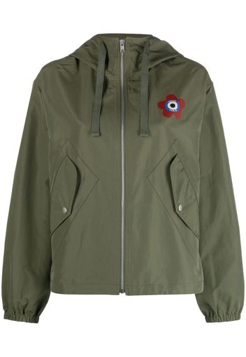 Kenzo Kenzo Target hooded windbreaker - Verde