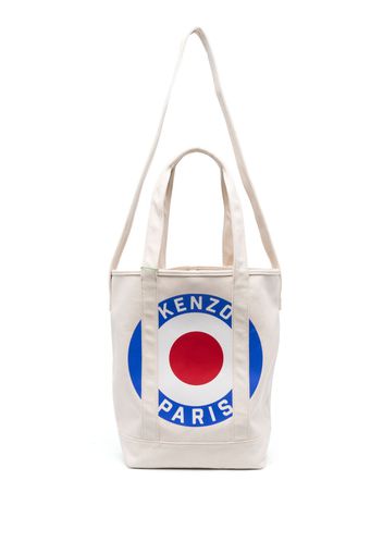 Kenzo large Kenzo Target motif tote bag - Toni neutri