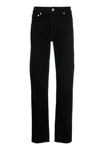 Kenzo logo-patch straight-leg jeans - Nero