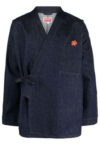 Kenzo Boke Flower denim kimono jacket - Blu