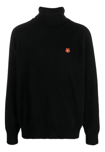 Kenzo Boke Flower-patch wool jumper - Nero