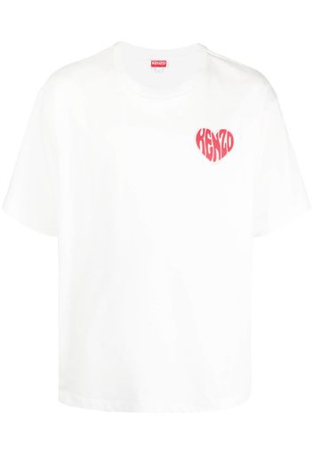 Kenzo logo-print cotton T-shirt - Bianco