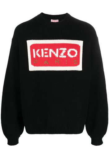 Kenzo logo-detail knit jumper - Nero