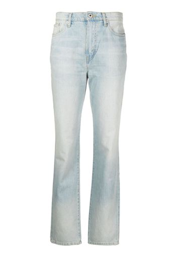 Kenzo Japanese high-waisted straight-leg jeans - Blu