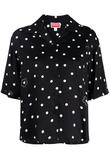 Kenzo Camicia a pois - Nero