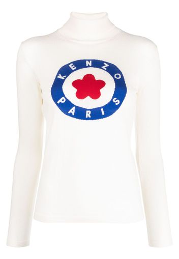 Kenzo intarsia-knit logo jumper - Toni neutri