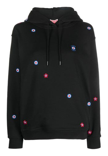 Kenzo embroidered-design cotton hoodie - Nero