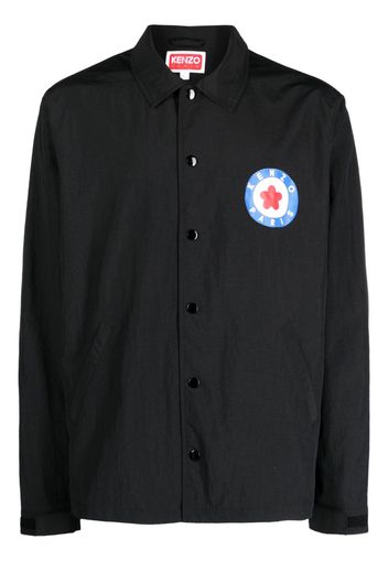 Kenzo Target logo-stamp shirt jacket - Nero