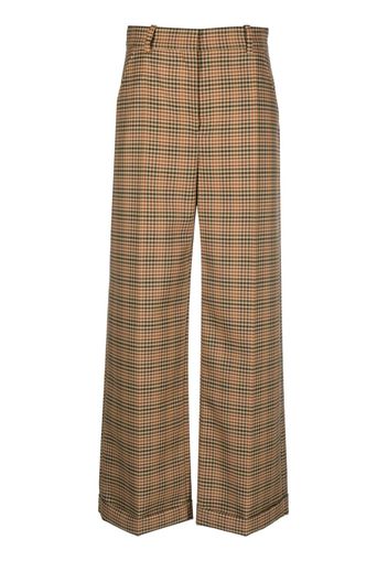 Kenzo checked wide-leg trousers - Toni neutri