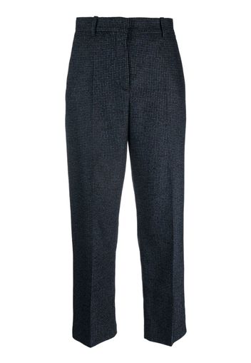 Kenzo micro-houndstooth straight-leg trousers - Blu