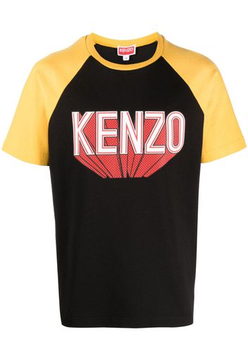 Kenzo logo-print raglan-sleeve T-shirt - Nero