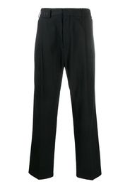 straight-leg tailored trousers