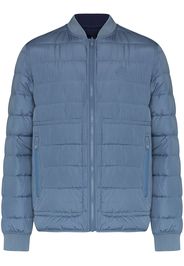 Kenzo quilted zip-front jacket - Blu