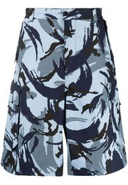 Kenzo Tropic Camo cargo shorts - Blu