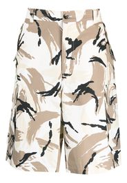 Kenzo Bermuda con stampa camouflage - Bianco