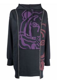 Kenzo graphic-print pullover hoodie - Blu