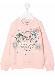 Kenzo Kids elephant print sweatshirt - Rosa