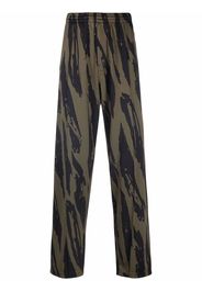 Kenzo tiger-print track pants - Verde