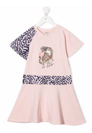 Kenzo Kids Abito con stampa - Rosa