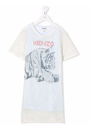 Kenzo Kids Abito modello T-shirt con stampa - Toni neutri