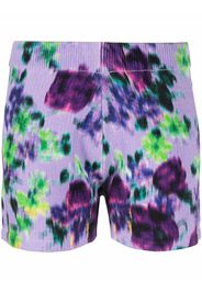 Kenzo knitted floral-print shorts - Viola